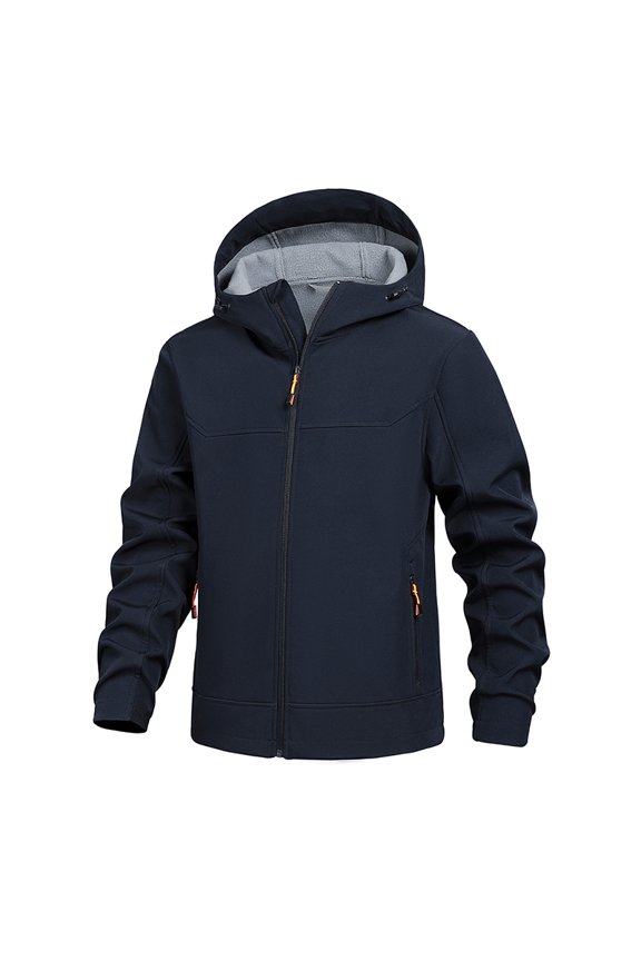 Men's Soft Shell Jacket Casual Hooded Jacket Men's Outdoor Jacket