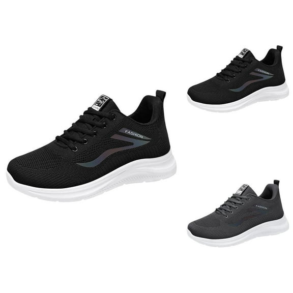 Men's Soft Sole Lightweight Running Shoes Breathable Sneakers Solid Color Men's Casual Shoes Mens Shoe