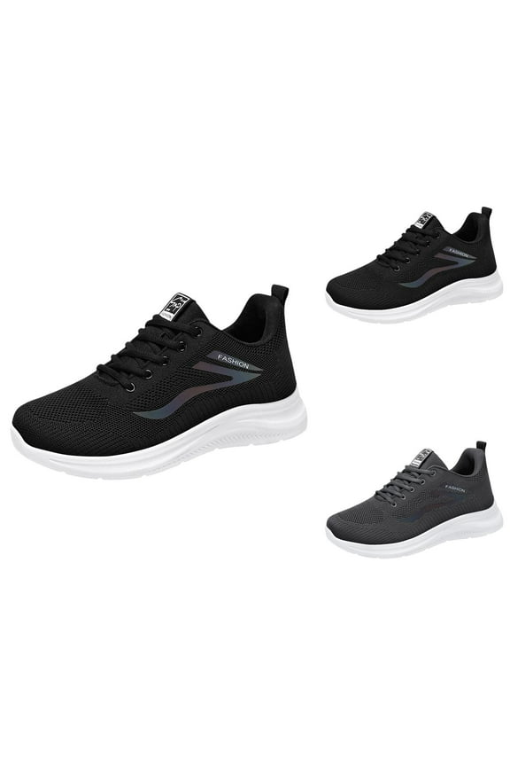 Men's Soft Sole Lightweight Running Shoes Breathable Sneakers Solid Color Men's Casual Shoes Mens Shoe