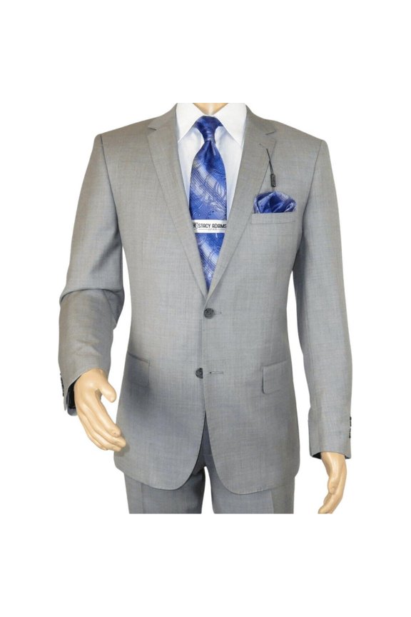 Men's Soft Wool Cashmere Light Gray Business Suit Giorgio Cosani 900-03 Gray New