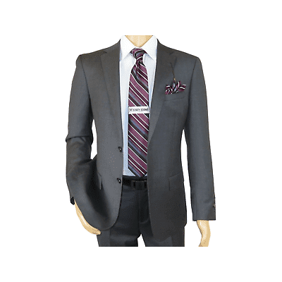 Men's Soft Wool Cashmere Single Breasted Suit Giorgio Cosani 900 Dark Gray