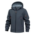 thumbnail image 1 of Men's Softshell Jacket Casual Hooded Jacket Outdoor Coat, 1 of 7