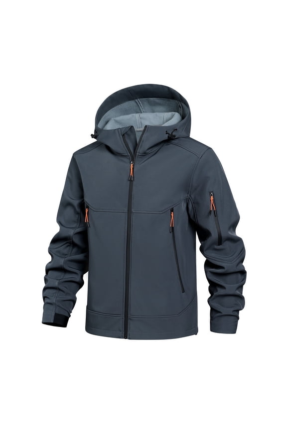 Men's Softshell Jacket Casual Hooded Jacket Outdoor Coat