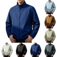 thumbnail image 1 of Men's Softshell Jacket Raglan Sleeves Lightweight Waterproof Rain Jacket Zip Up Windproof Windbreaker, 1 of 8