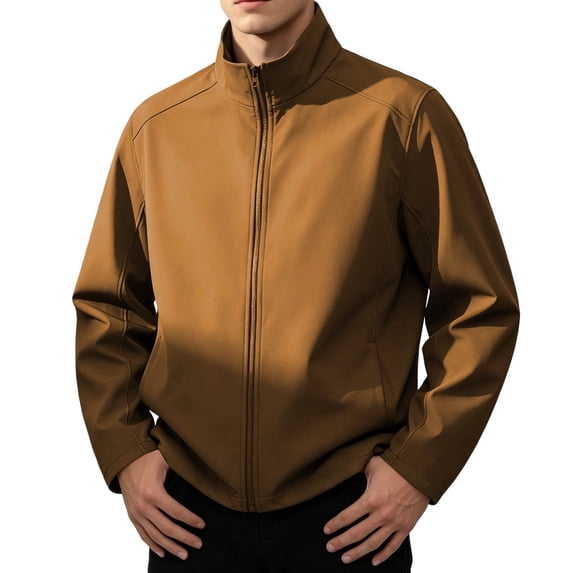 Men's Softshell Jacket Raglan Sleeves Lightweight Waterproof Rain Jacket Zip Up Windproof Windbreaker