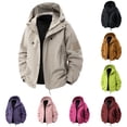 thumbnail image 1 of Men's Softshell Jacket Waterproof Hooded Insulated Rain Jacket Windbreaker for Hiking and Travel, 1 of 9