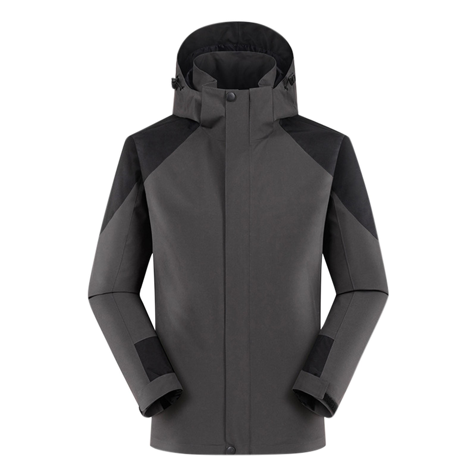 Men's Softshell Jacket With Removable Hood, Water Repellent