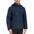 thumbnail image 1 of Men’s Softshell Jacket with Removable Hood, Fleece Lined and Water Repellent Deep Blue S, 1 of 1