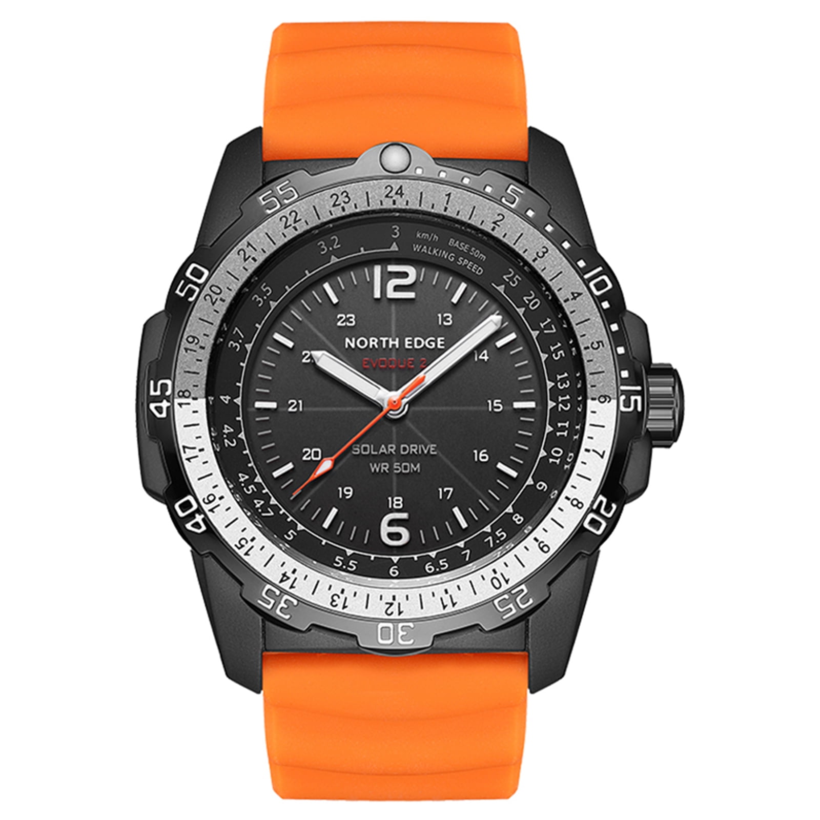 Men s Solar Powered Digital Watch 50M Waterproof Watch Luminous Watch