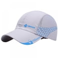 thumbnail image 1 of Men's Solid Baseball Hat Cap Mesh Quickly-dry Summer Sun Protection Fishing Camping Golf Trucker Cap Hat Lightweight Foldable Travel Beach Hat, 1 of 5