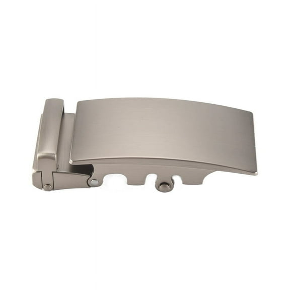 Men's Solid Buckle Automatic Ratchet Leather Belt Buckle