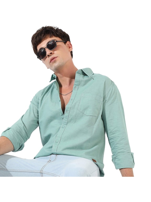 Men's Solid Casual Shirt