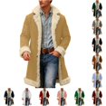 thumbnail image 1 of Men's Solid Color Anorak Coat, Warm Winter Jacket for Cold Weather Outdoor Work and Everyday Casual Indoor Wear, 1 of 7