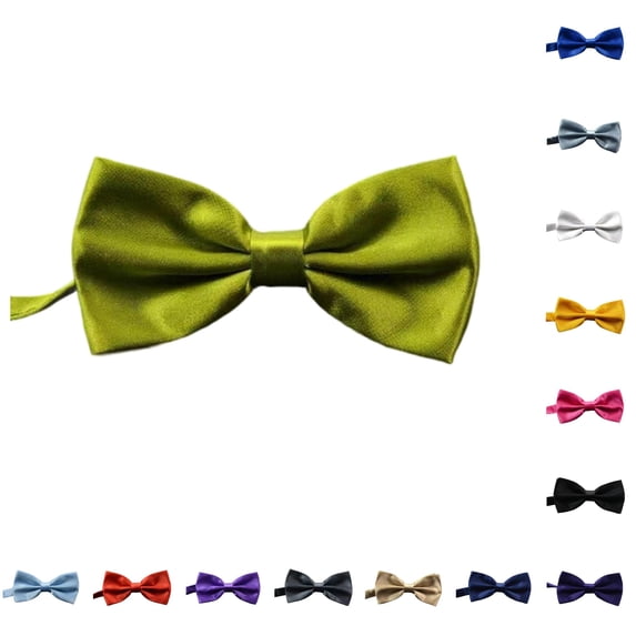 Men's Solid Color Bow Tie for Suit and Shirt Elegant Accessory for Parties and Weddings Classic Everyday Wear with Versatile Design