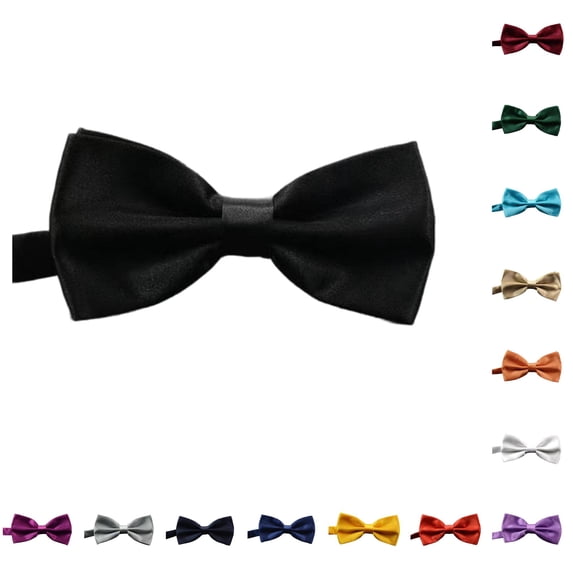 Men's Solid Color Bow Tie for Suit and Shirt Elegant Accessory for Parties and Weddings Classic Everyday Wear with Versatile Design