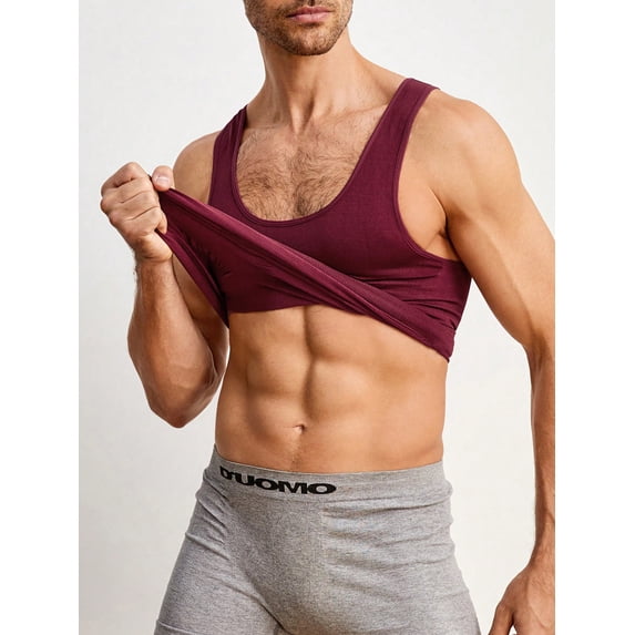 Men's Solid Color Breathable Body Shaping Vest