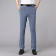 thumbnail image 1 of Men's Solid Color Casual Dress Pants for Business and Daily Wear, 1 of 9