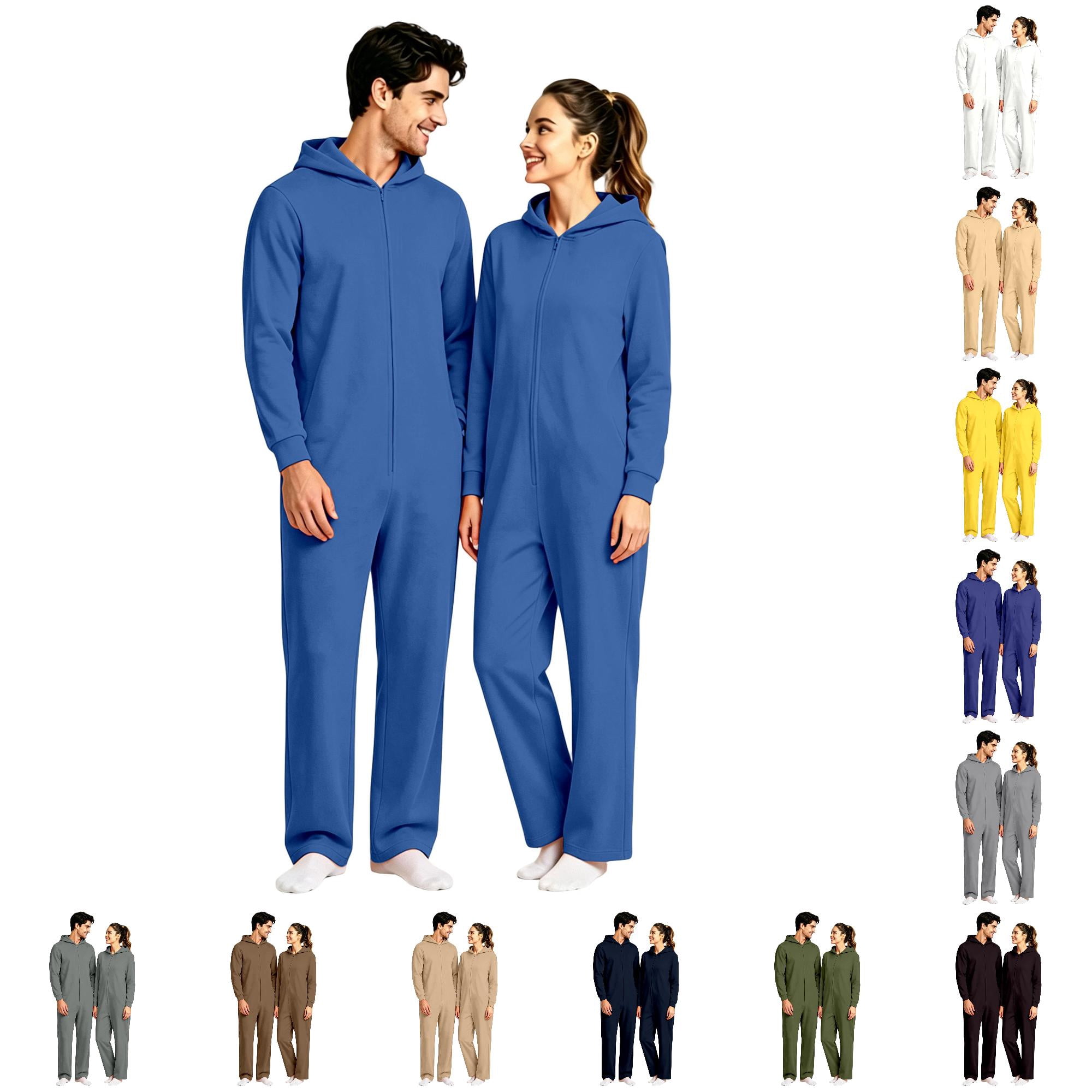 Men's Solid Color Casual Relaxed Fit One-Piece Jumpsuit Overall ...