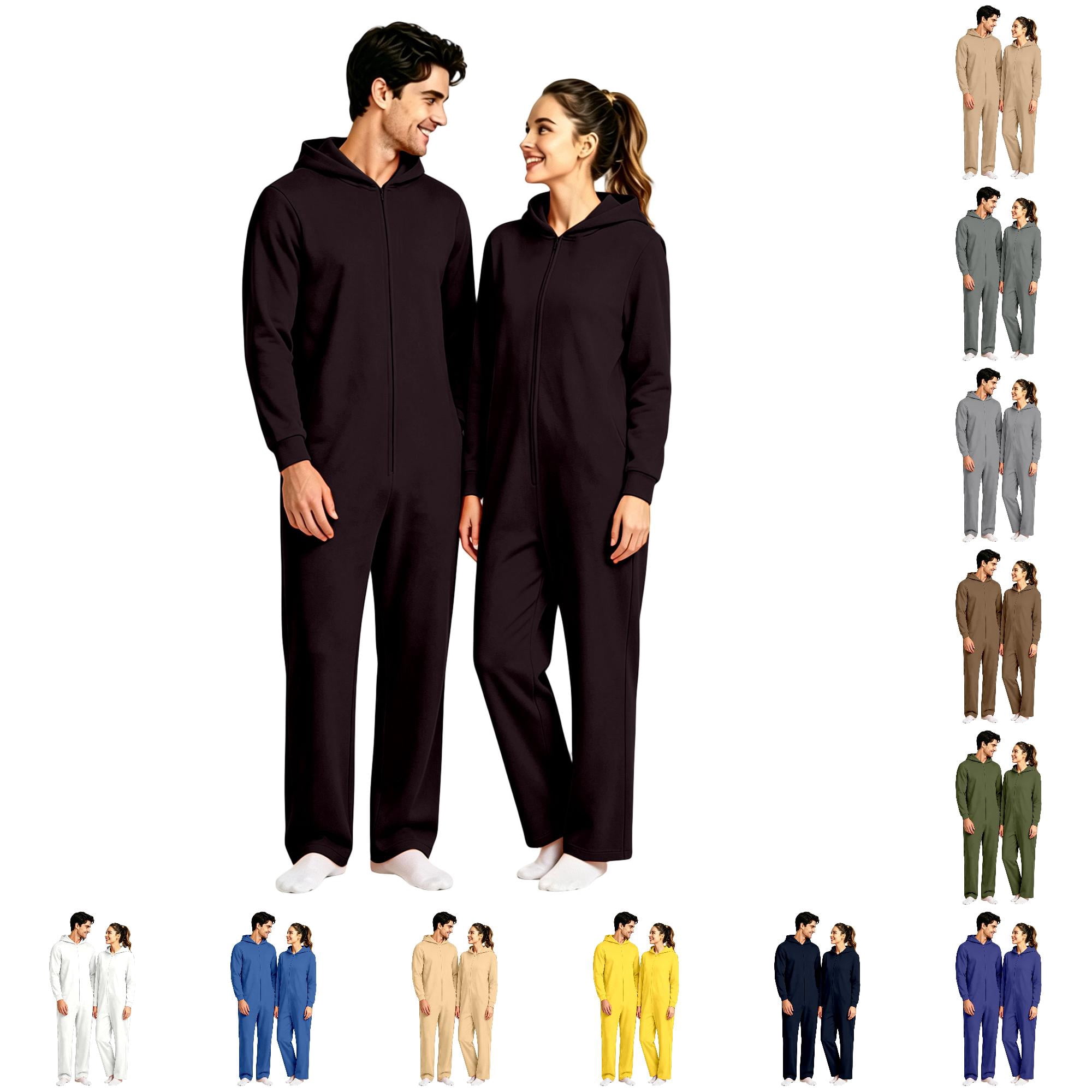 Men's Solid Color Casual Relaxed Fit One-Piece Jumpsuit Overall ...