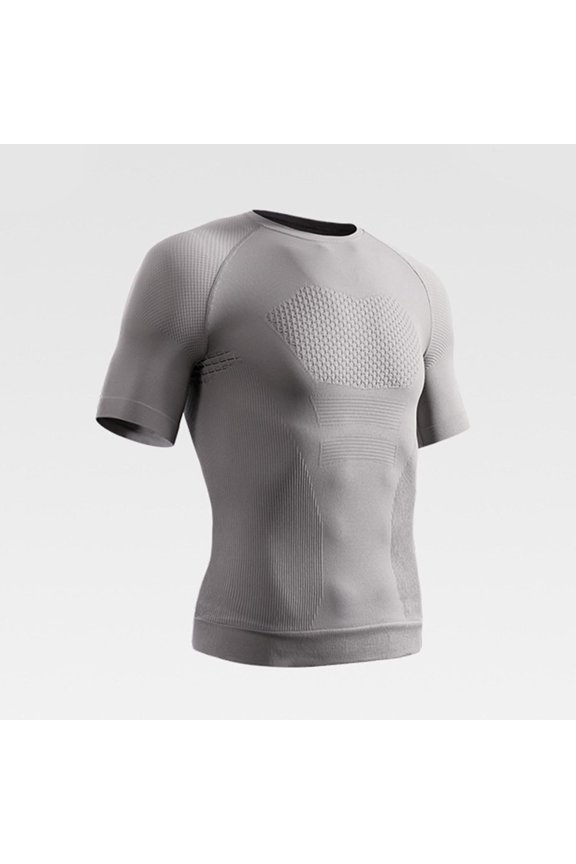 Men's Solid Color Casual Round Neck Long Sleeve Running Training Jacket