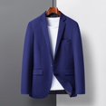thumbnail image 2 of Nyeemya Boys Formal Blazer Jacket - One Button Tuxedo Coat For Weddings & Parties 2 of 9
