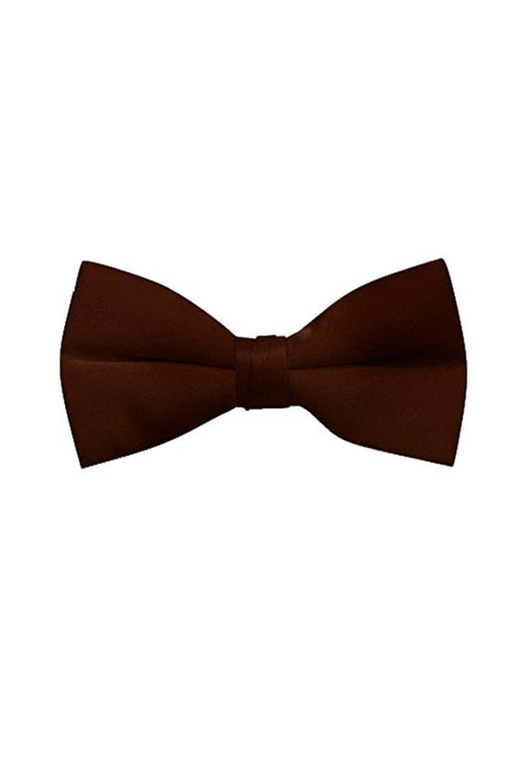 Men's Solid Color Clip On Bow Tie