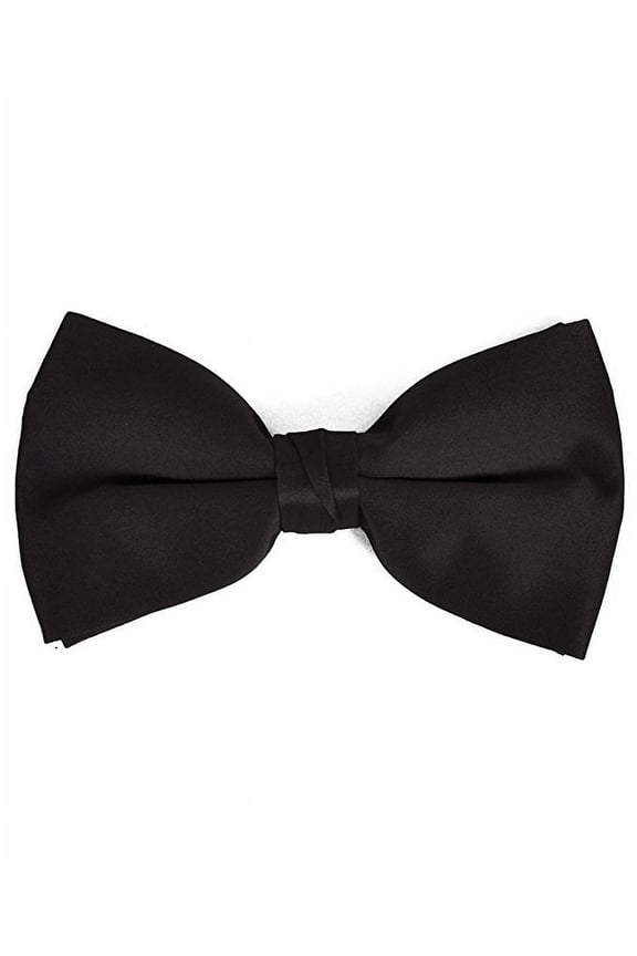 Men's Solid Color Clip On Bow Tie