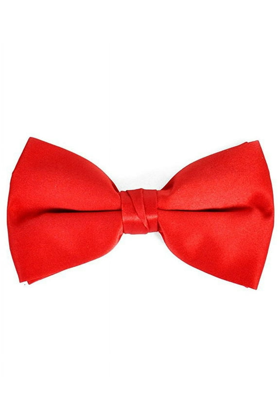 Men's Solid Color Clip On Bow Tie