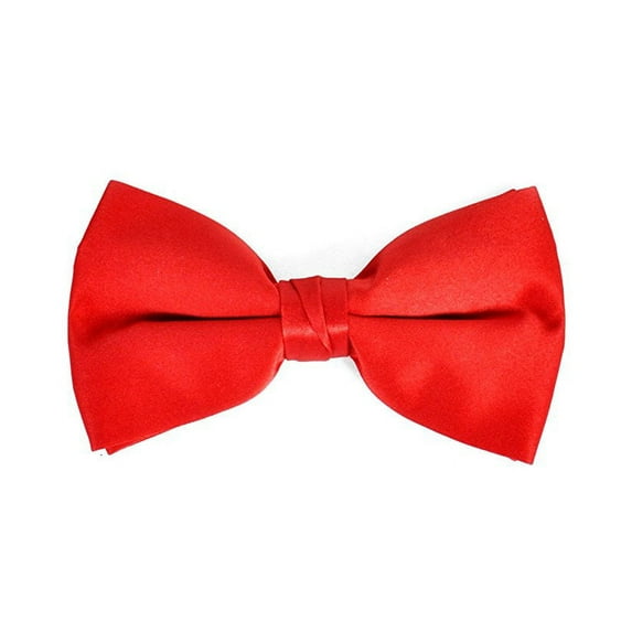 Men's Solid Color Clip On Bow Tie