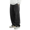 thumbnail image 1 of Men's Solid Color Corduroy Trousers Men's Casual Fashion Trousers, 1 of 4