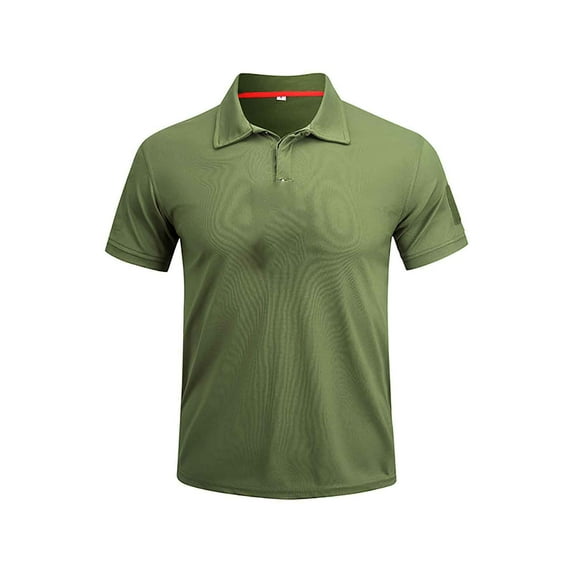 Men's Solid Color Crew Neck Short Sleeve T-Shirt for Outdoor Sports and Casual Wear
