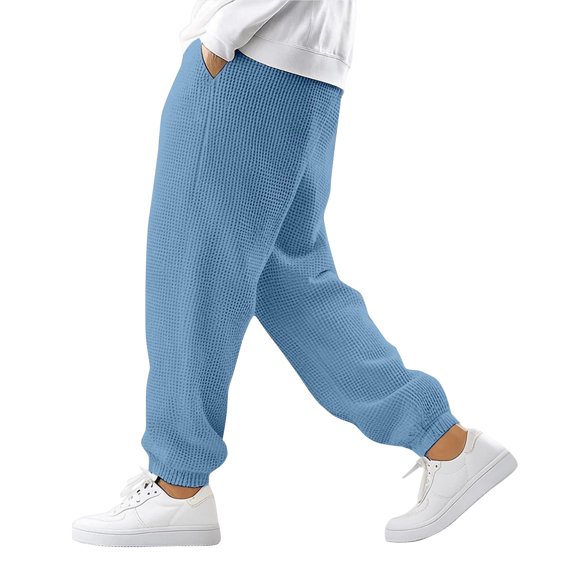 Men's Solid Color Cuff Sweatpants Men's Casual Fashion Sweatpants
