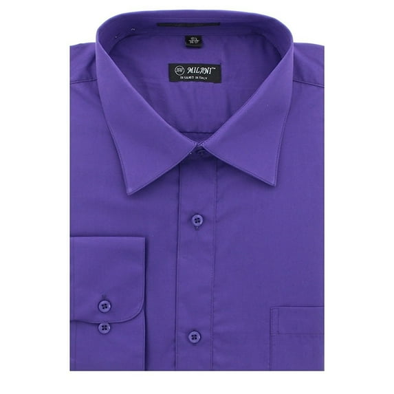 Men's Solid Color Dress Shirt