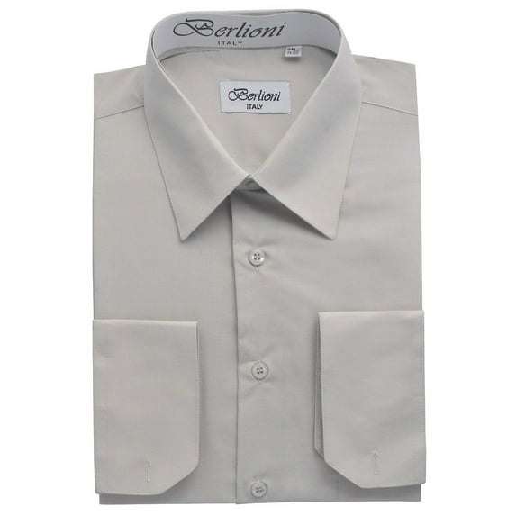 Men's Solid Color Dress Shirt