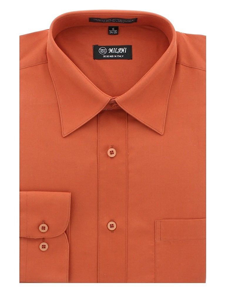Men's Solid Color Dress Shirt - Walmart.com
