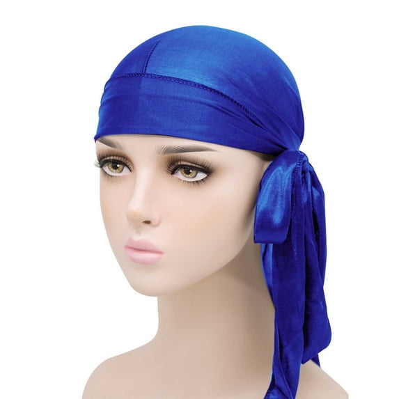 Men's Solid Color Durag Headwrap for Hair Protection and Style - Sweat Absorbing Polyester Headscarf for Sleep and Daily Wear