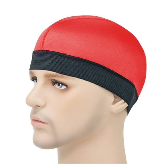 Men's Solid Color Elastic Sleep Cap for Hair Protection and Comfort