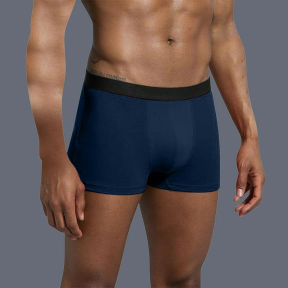 Men's Solid Color Flat Angle Elongated Opening Underwear, Comfortable and Breathable Briefs for Daily Wear and Sports, Limited Time Offer Under 10 Dollars