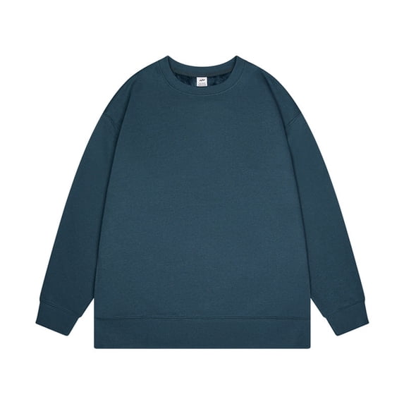 Men's Solid Color Fleece-Lined Thick Hoodie with Silver Fox Velvet