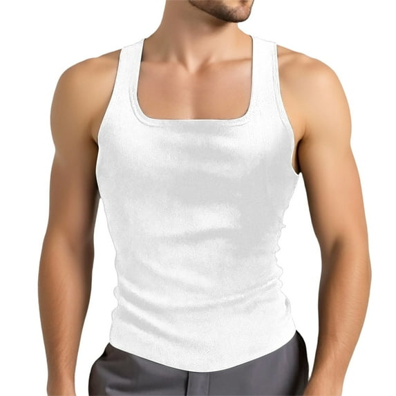 Men's Solid Color Mesh Hooded V-Neck Hollow Out Sleeveless Loose Fit Athletic Tank Top for Casual Workout and Summer Comfort Mens Muscle Gym Tank Top Breathable Sleeveless Shirts for Active Men
