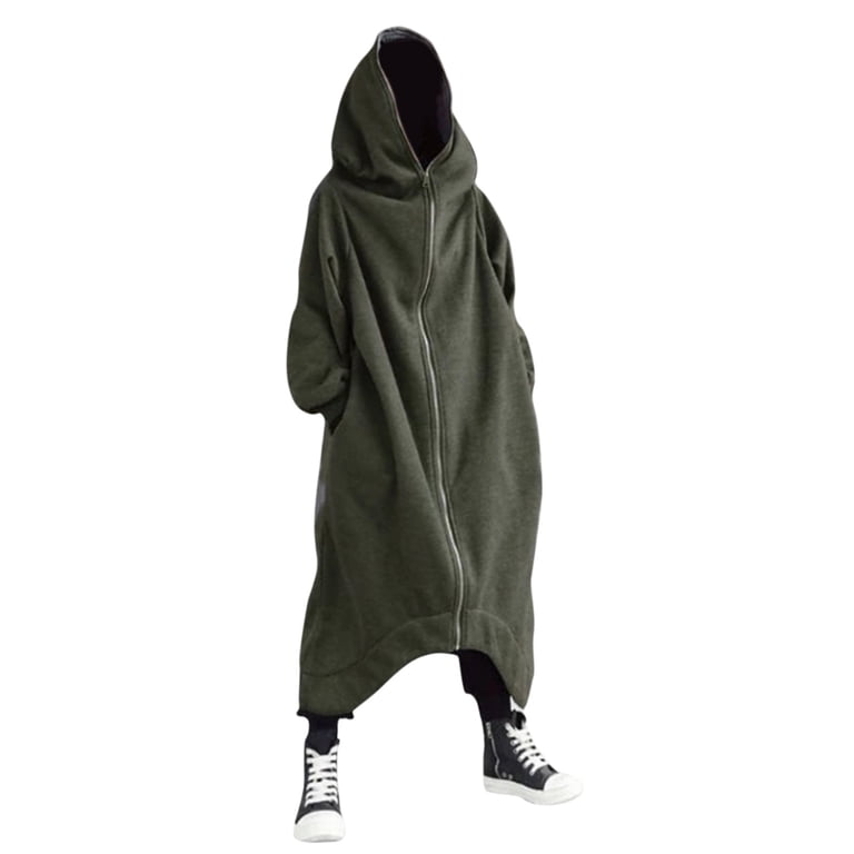 Men's Solid Color Personality 2024 New Dark Style Full Body Zipper