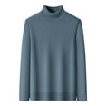 thumbnail image 1 of Men's Solid Color Round Neck Knit Pullover Sweater Casual Long Sleeve Winter Essential, 1 of 6