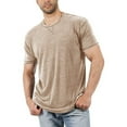 thumbnail image 1 of Men's Solid Color Round Neck Short Sleeve T-Shirt - Lightweight Elastic, Loose Casual, Business/Sports, Polyester, Comfortable Fit, 1 of 3