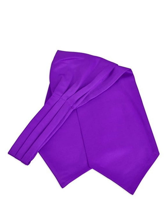 Men's Solid Color Satin Ascot Tie