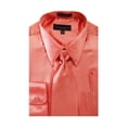 thumbnail image 1 of Men's Solid Color Satin Dress Shirt Tie and Hanky Set, 1 of 1