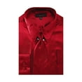 thumbnail image 1 of Men's Solid Color Satin Dress Shirt Tie and Hanky Set, 1 of 1