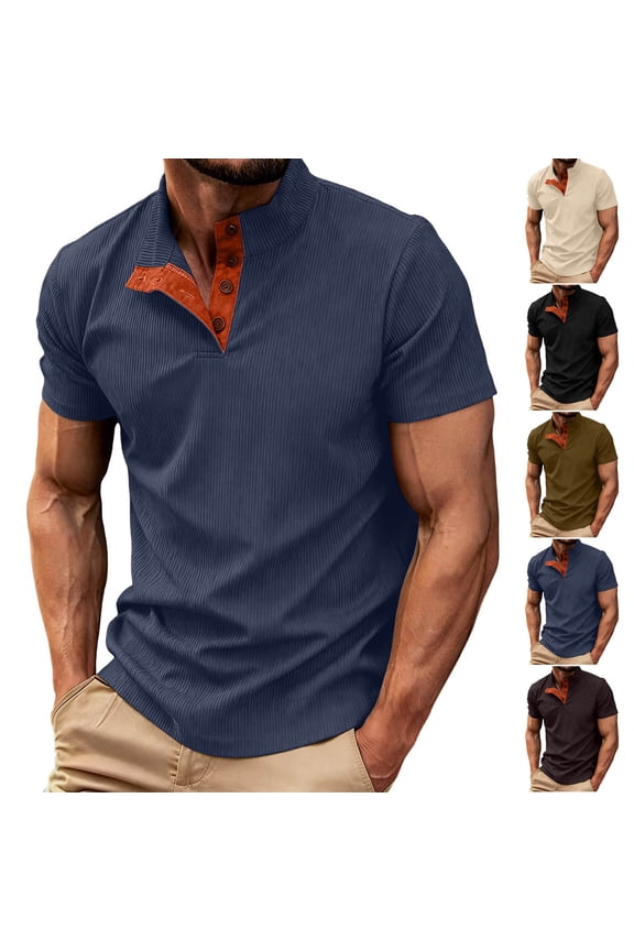 Men's Solid Color Short Sleeve Round Neck T-Shirt Top Casual Daily Breathable Cotton Tee for Gym Workout Streetwear Loungewear Modern Fashion Essential | AESTIVO,Army Green 2XL