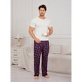 thumbnail image 1 of Men's Solid Color Short Sleeve T-Shirt And Lip Print Long Pants Homewear, 1 of 5