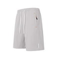 thumbnail image 1 of Men's Solid Color Shorts Casual 2025 Summer Fashion Breathable Shorts with Pockets Lounge Baggy Athletic Short Pants, 1 of 4