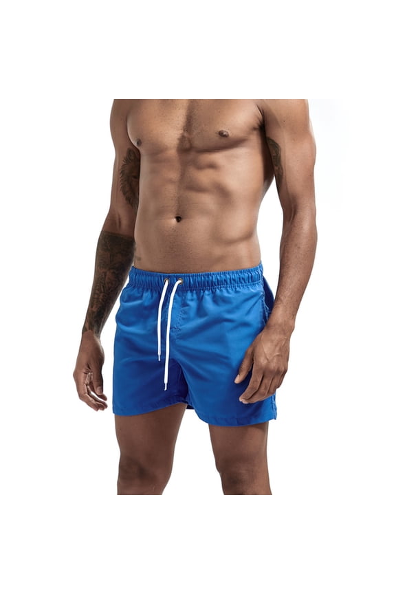 Men's Solid Color Three Part Beach Pants Straight Tube Loose Sports Shorts Mens Beachwear Swimsuits Man Mens Lined Board Shorts Unlined Board Shorts Men Men Board Short Board Short Quick Y Elastic